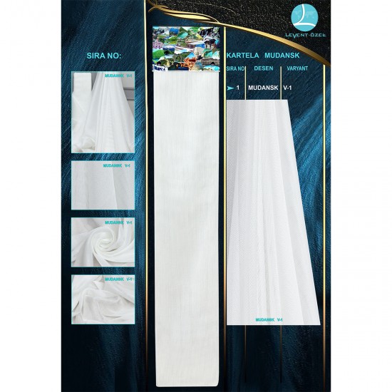 Mudans Color Chart Wholesale Trend Decor Tulle Curtain Fabrics Living Room and Bedroom Curtains 100% Polyester