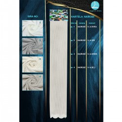 Nairobi Color Chart Wholesale Raschel Knit Tulle Curtain Fabrics Living Room and Bedroom Curtains 4 Models 100% Polyester