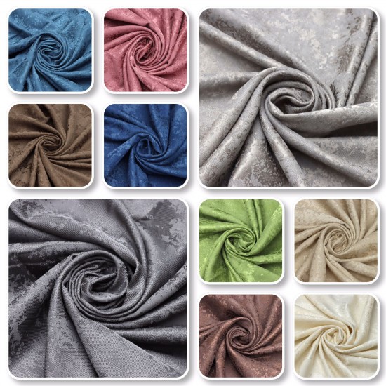 Mountain Color Chart Wholesale Jacquard Linen Background  Curtain Fabrics Living Room and Bedroom Curtains 36 Models 100% Polyester